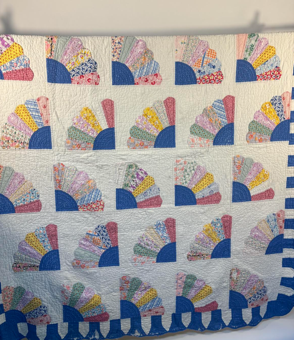 Available Quilt - Blue Fan